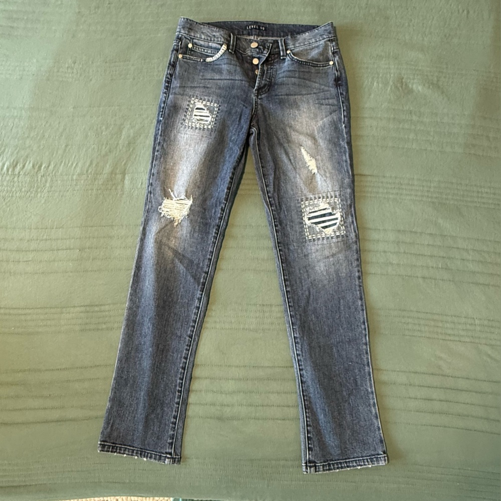 Level 99 Morgan Slouchy Straight Leg Button Fly Jeans Size 25
 (US 2)